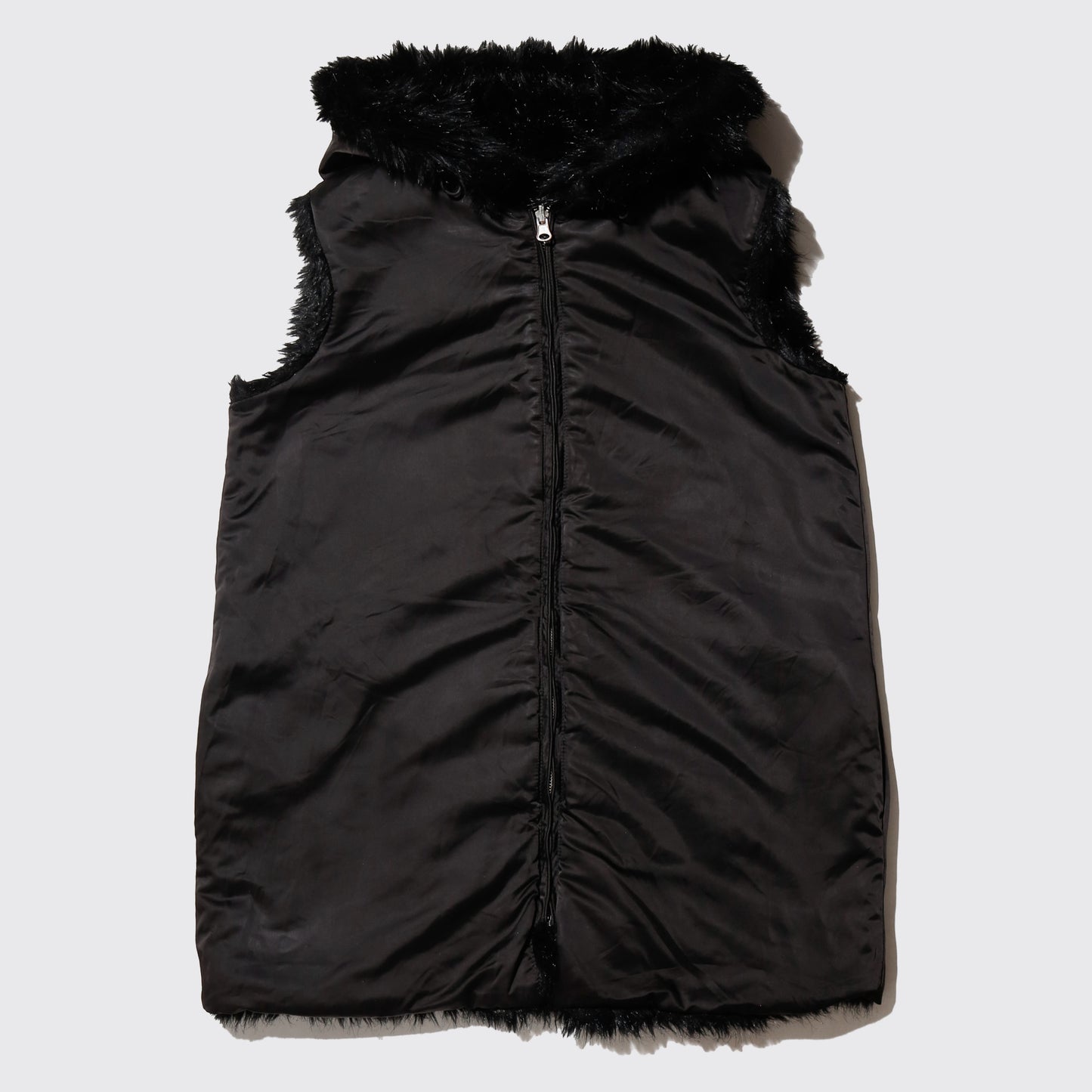 vintage reversible fur vest