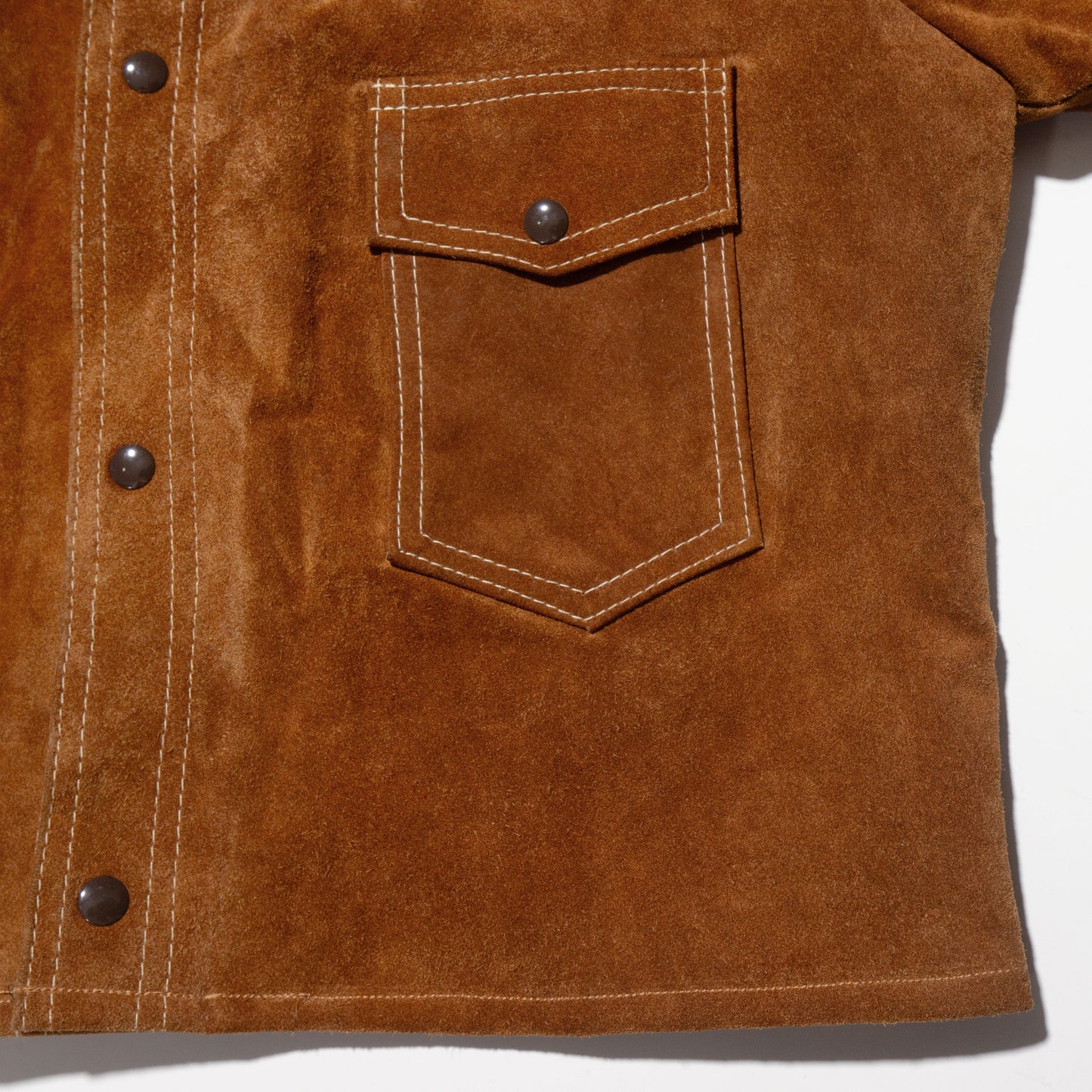 vintage 70's suede trucker jacket