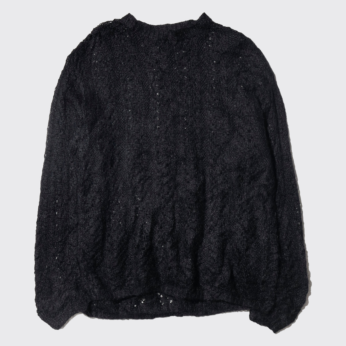 vintage crochet mohair sweater