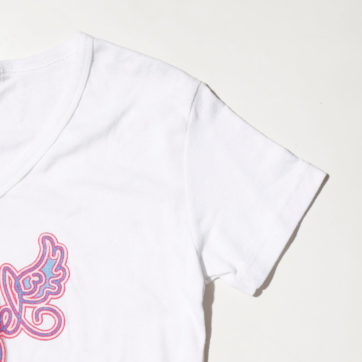 vintage puff glitter "angel" tiny t-shirt