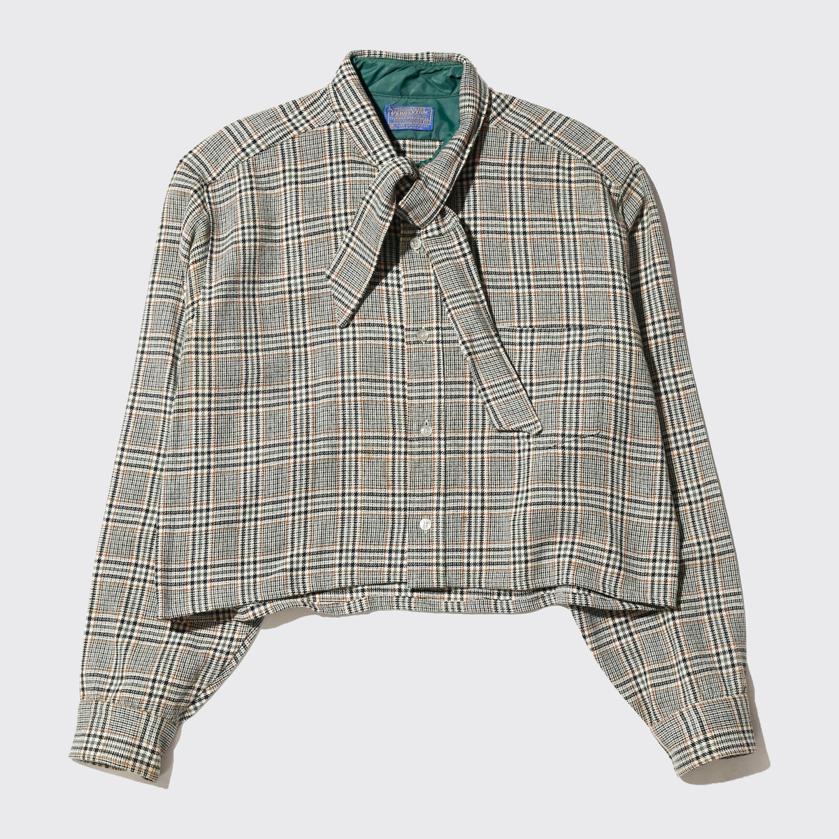 *one-off pendoleton cropped bowtie shirt