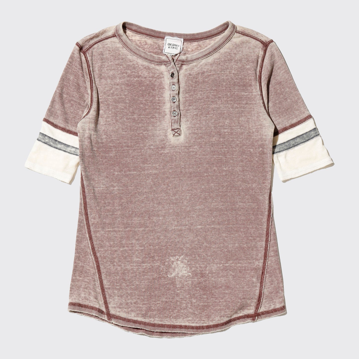 vintage acid henry neck t-shirt