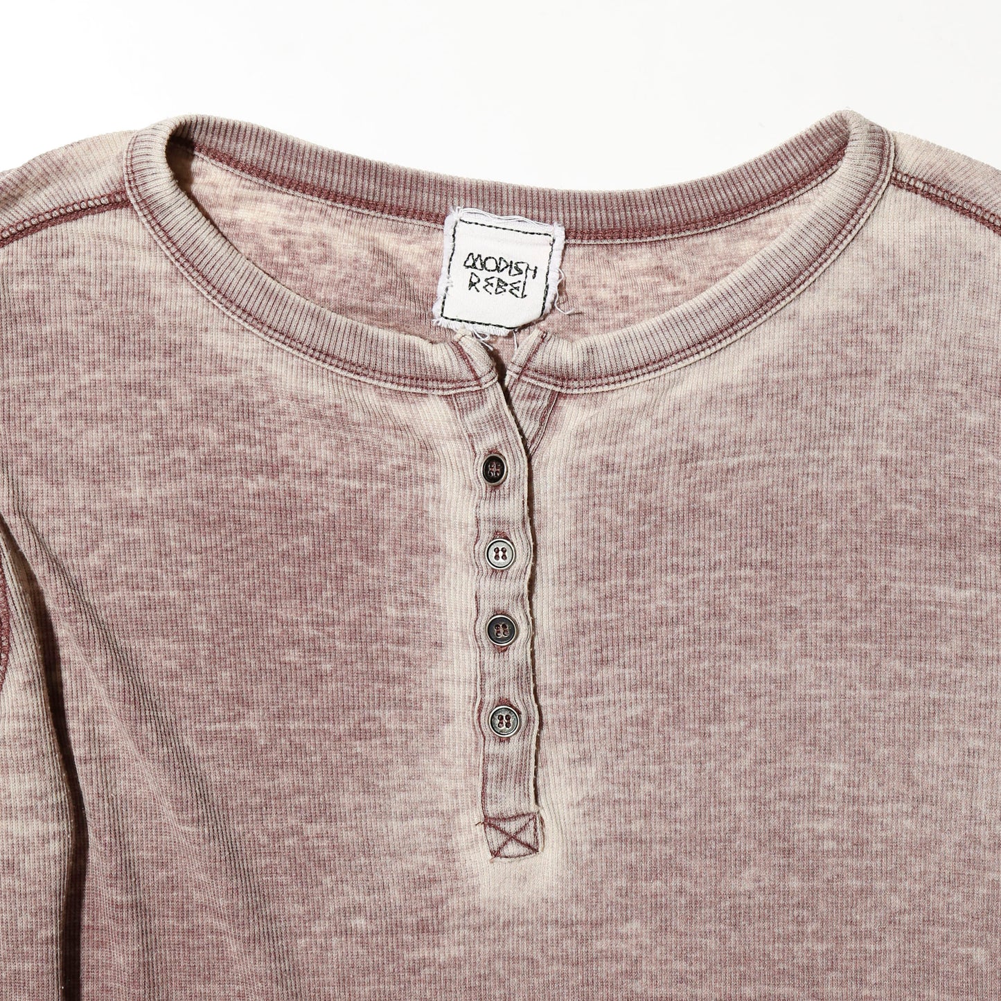 vintage acid henry neck t-shirt