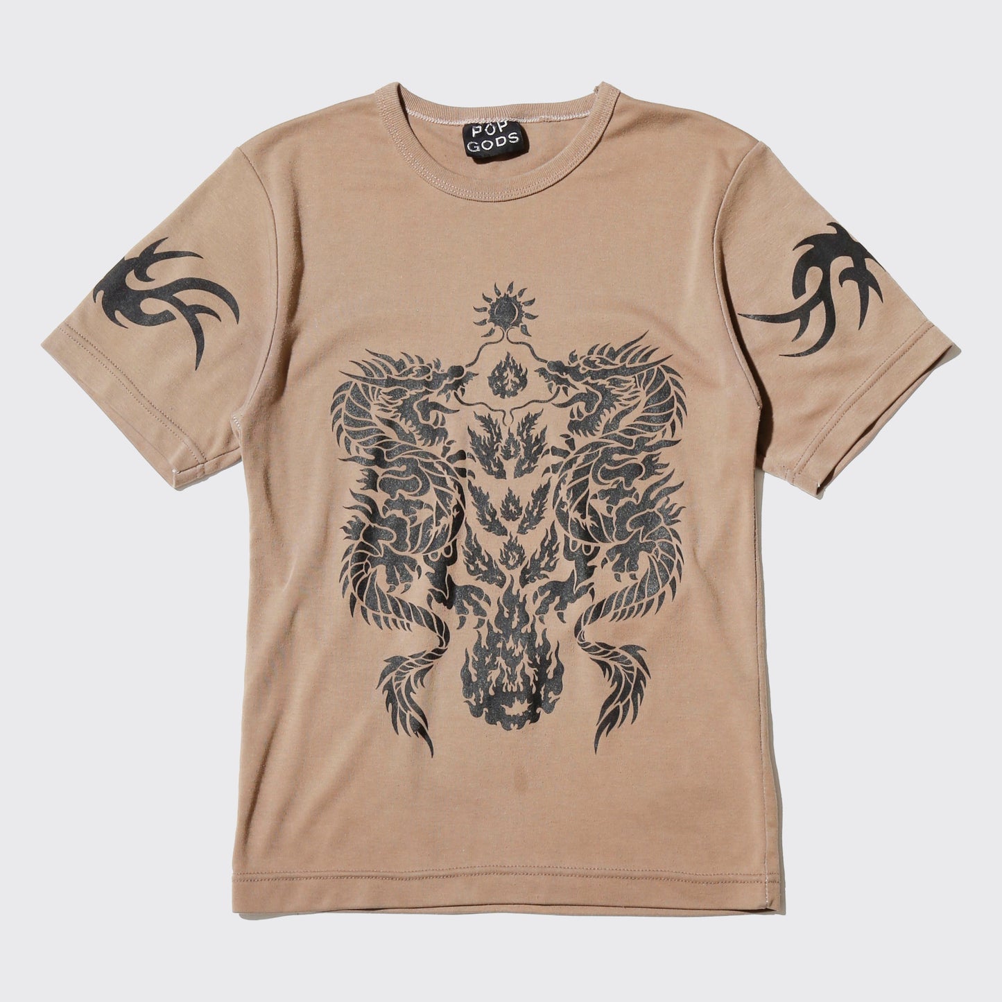 vintage 90's tribal dragon tatoo h/s t-shirt