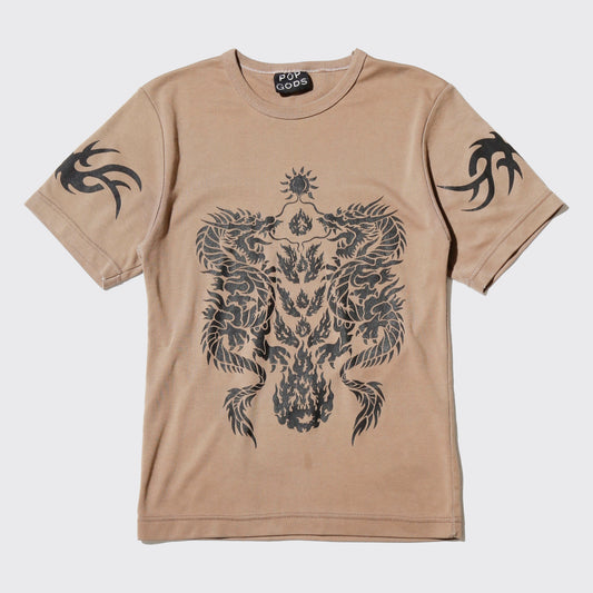 vintage 90's tribal dragon tatoo h/s t-shirt