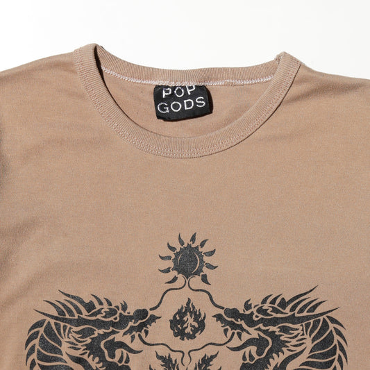 vintage 90's tribal dragon tatoo h/s t-shirt