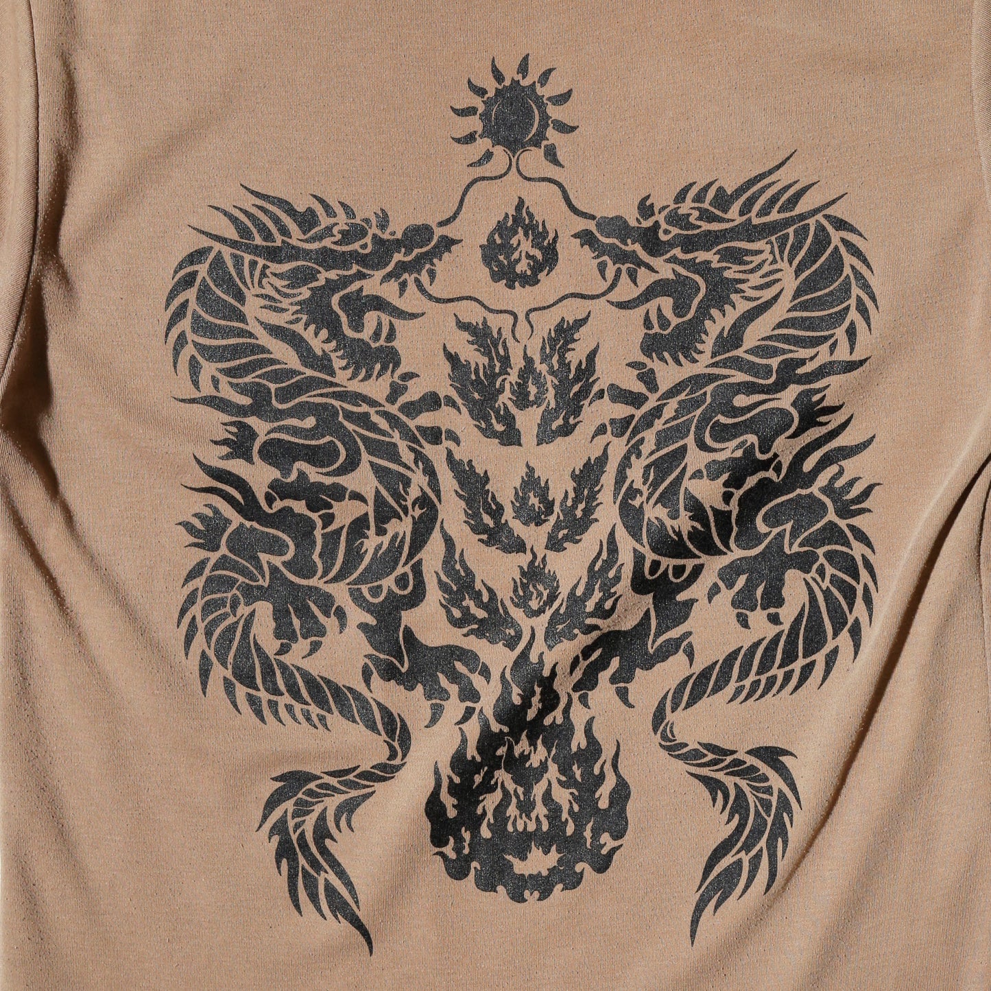 vintage 90's tribal dragon tatoo h/s t-shirt