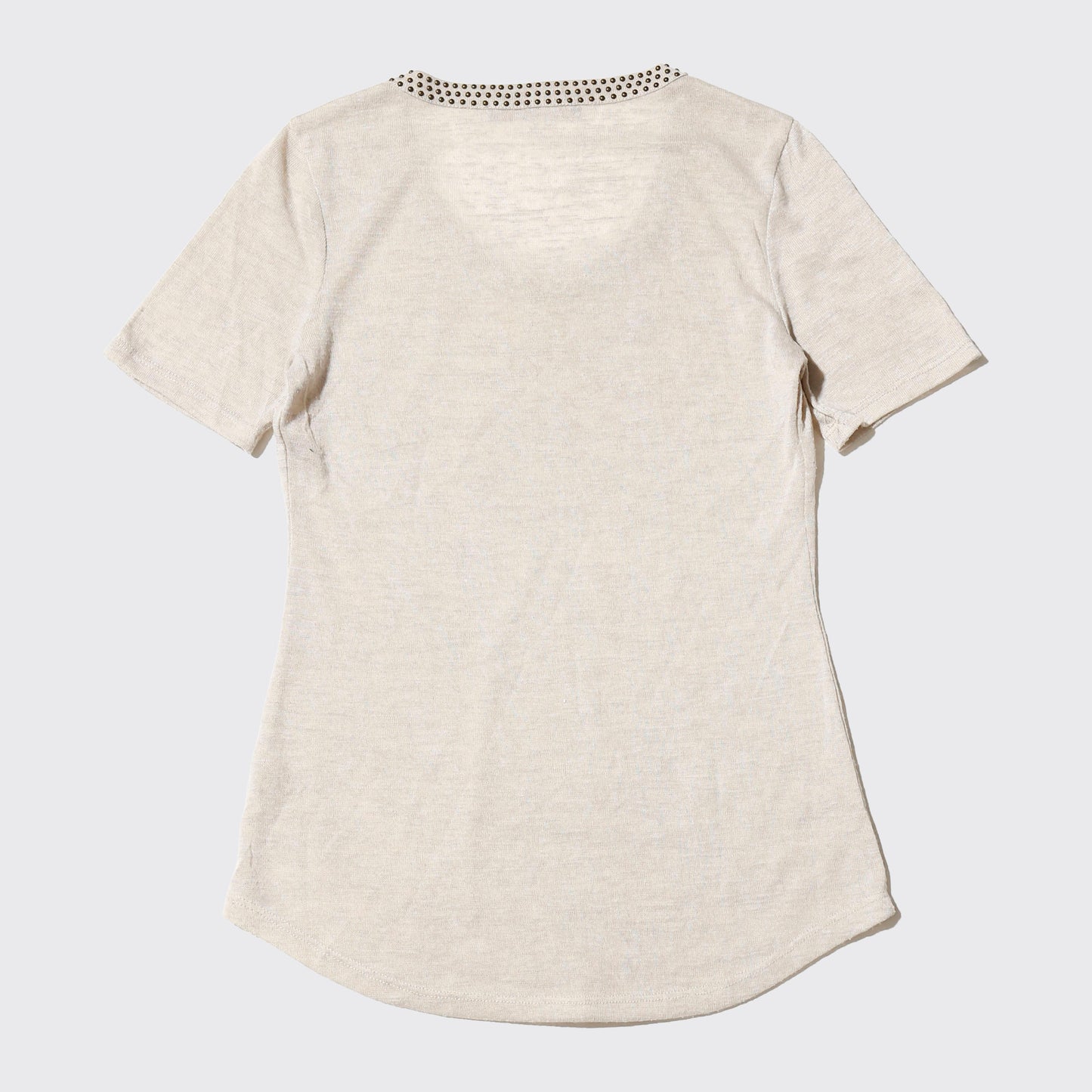 vintage studs neck cut sew