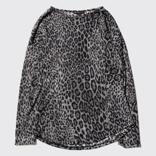 vintage lame leopard cut sew