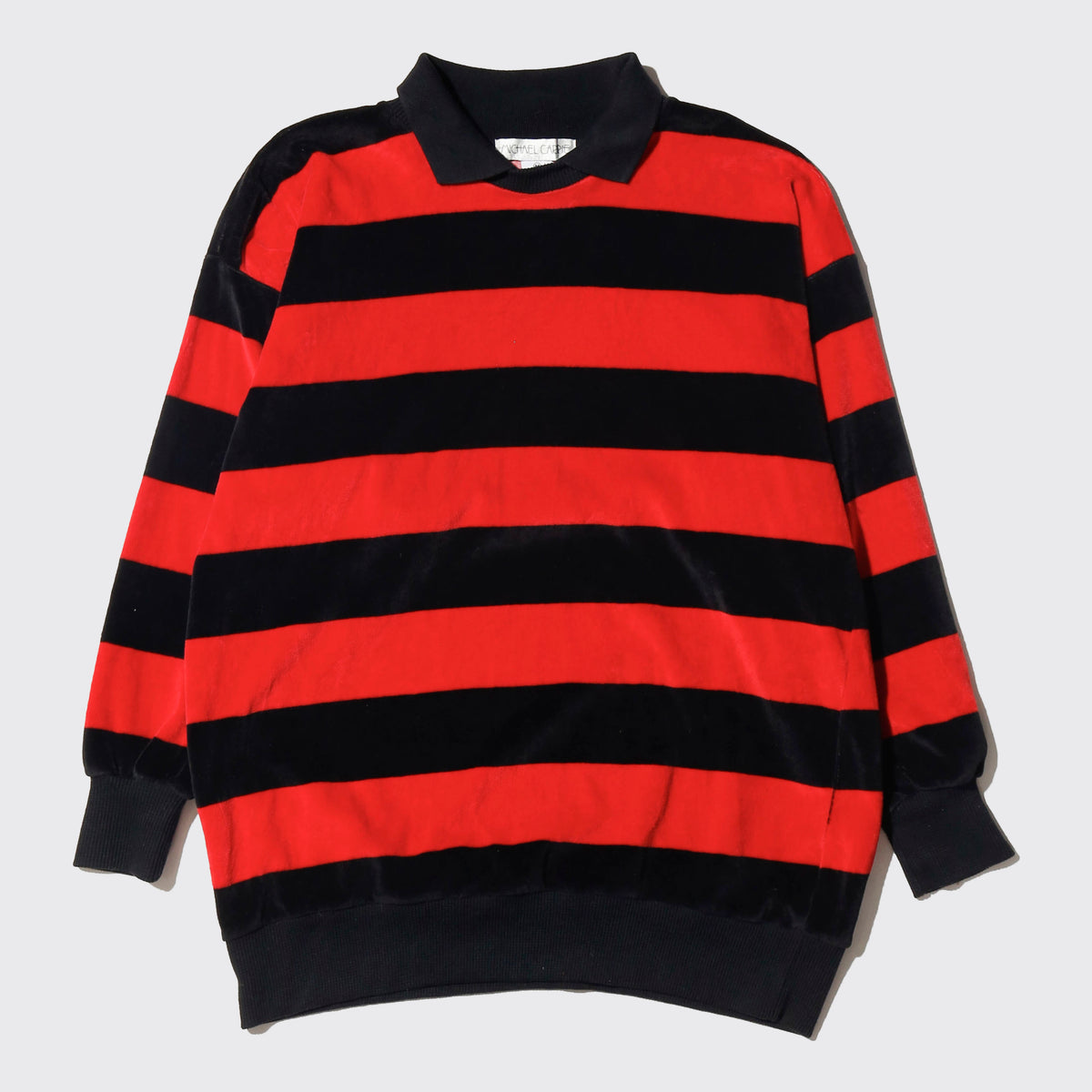 vintage with collar border pile sweat