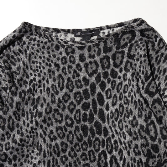 vintage lame leopard cut sew