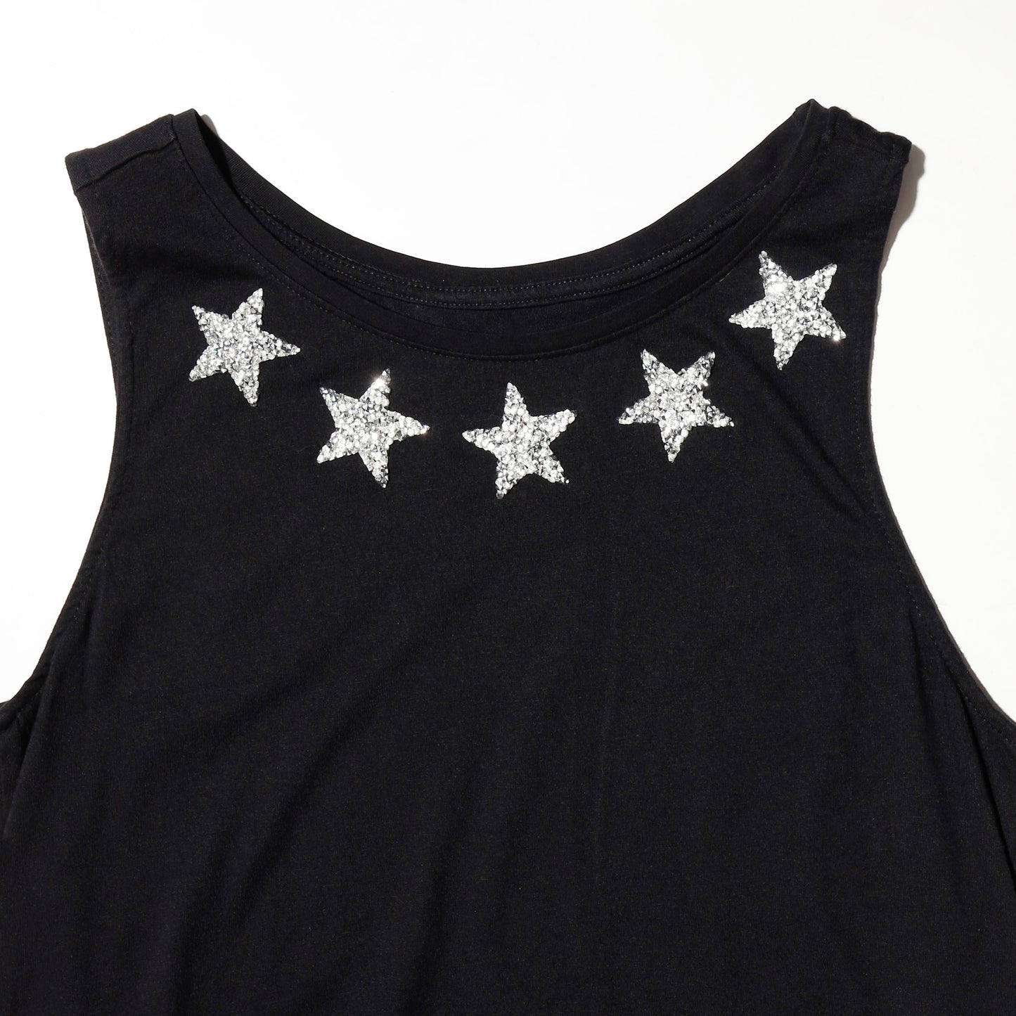 vintage glitter star tank top