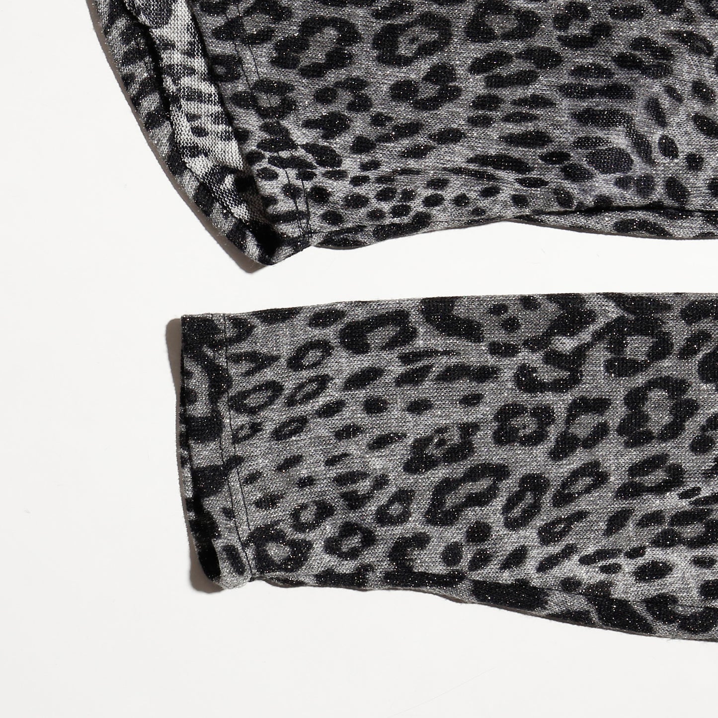 vintage lame leopard cut sew
