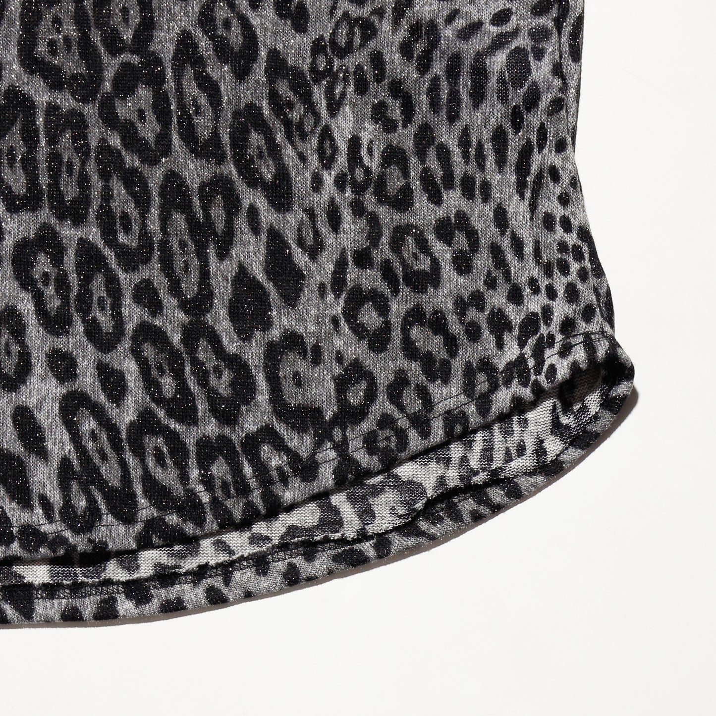 vintage lame leopard cut sew