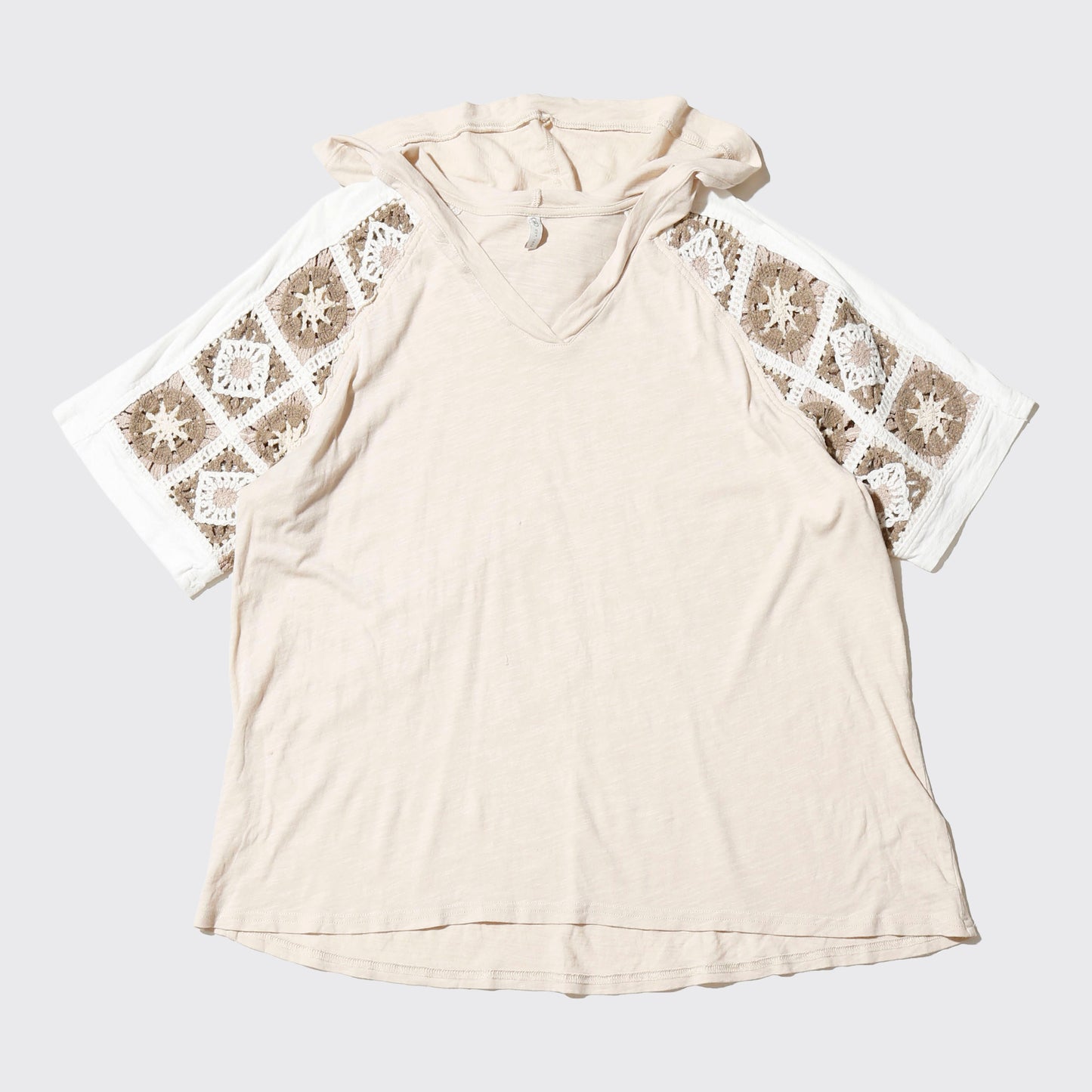 vintage crochet hooded cut sew