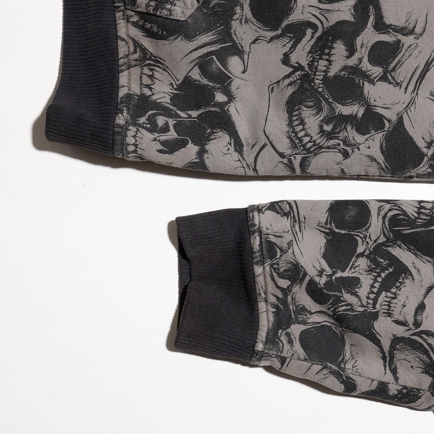 vintage elite skull boa lining hoodie