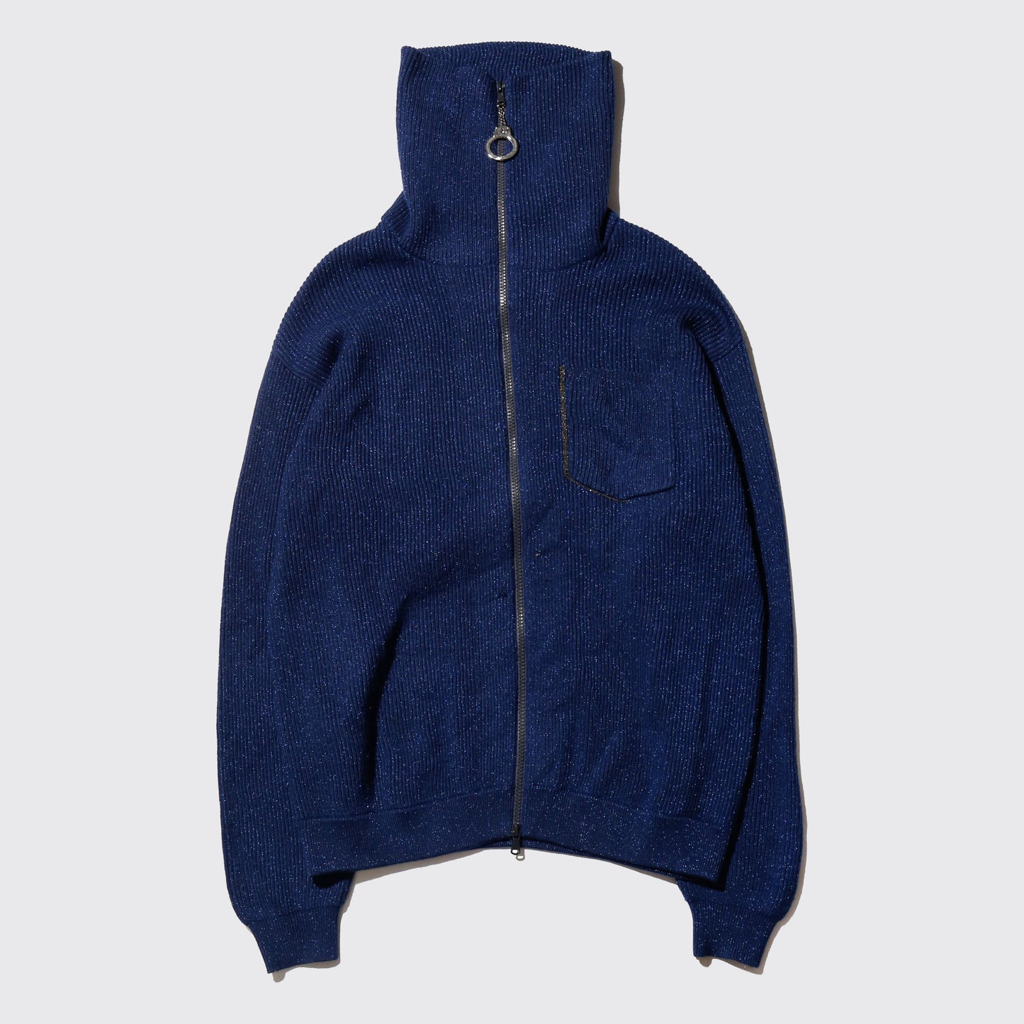 vintage handcuffs lame rib knit jacket
