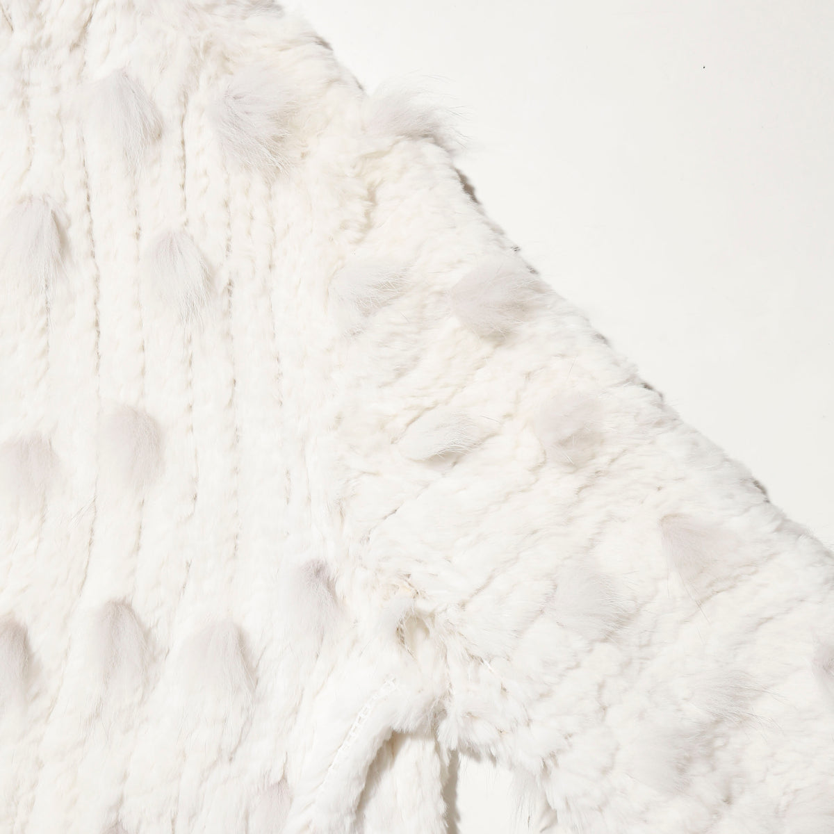 vintage snow fur hooded jacket