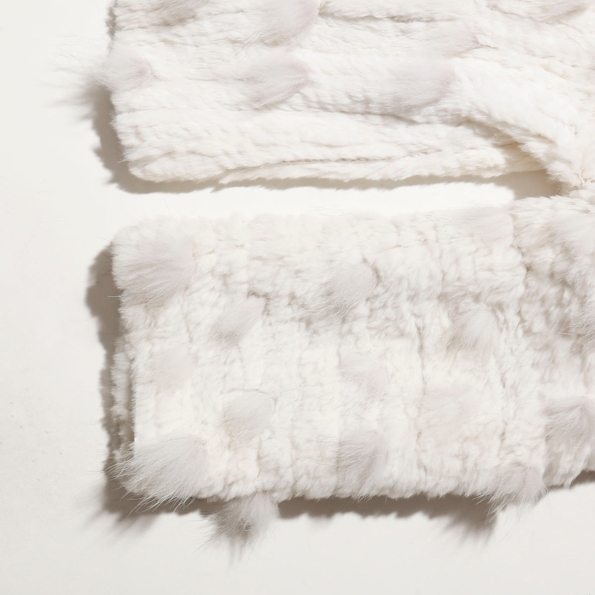 vintage snow fur hooded jacket