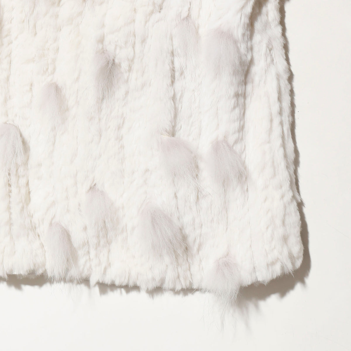 vintage snow fur hooded jacket
