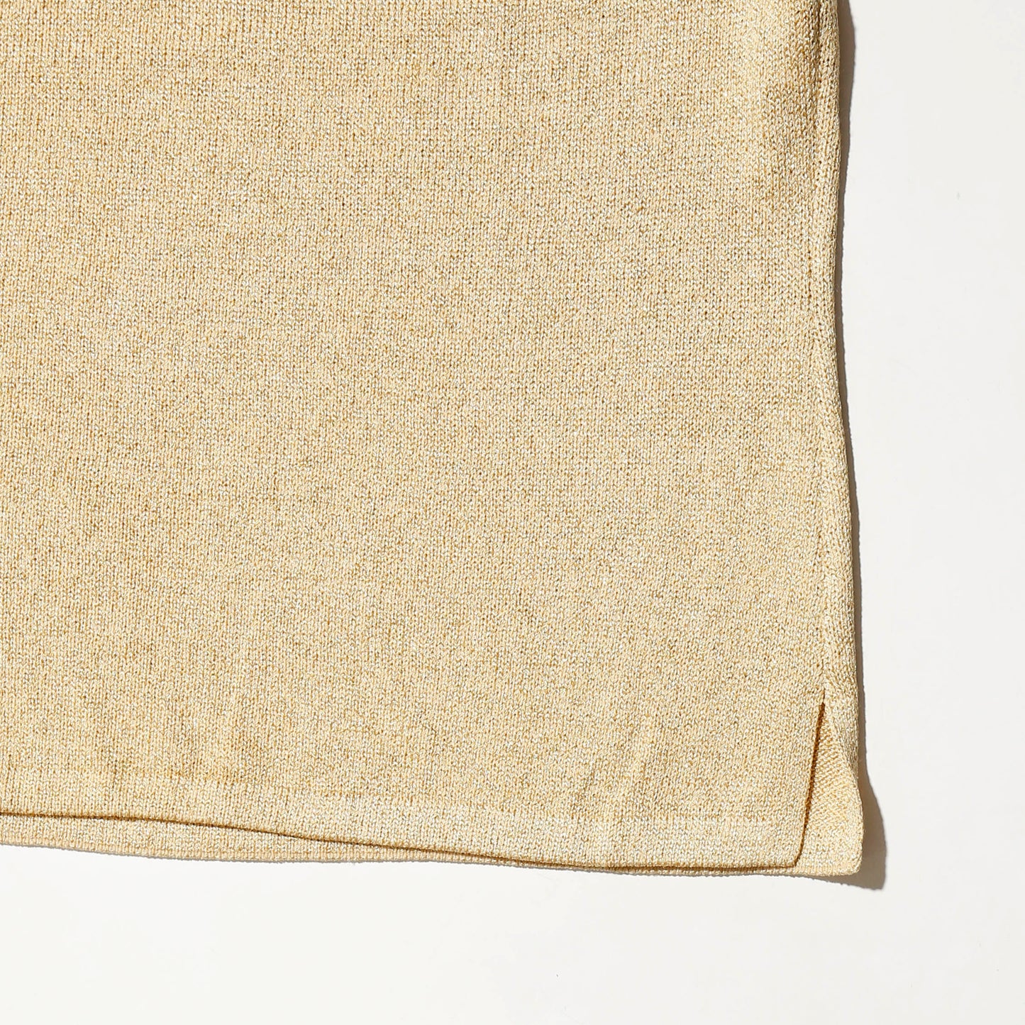 vintage shinny knit polo h/s