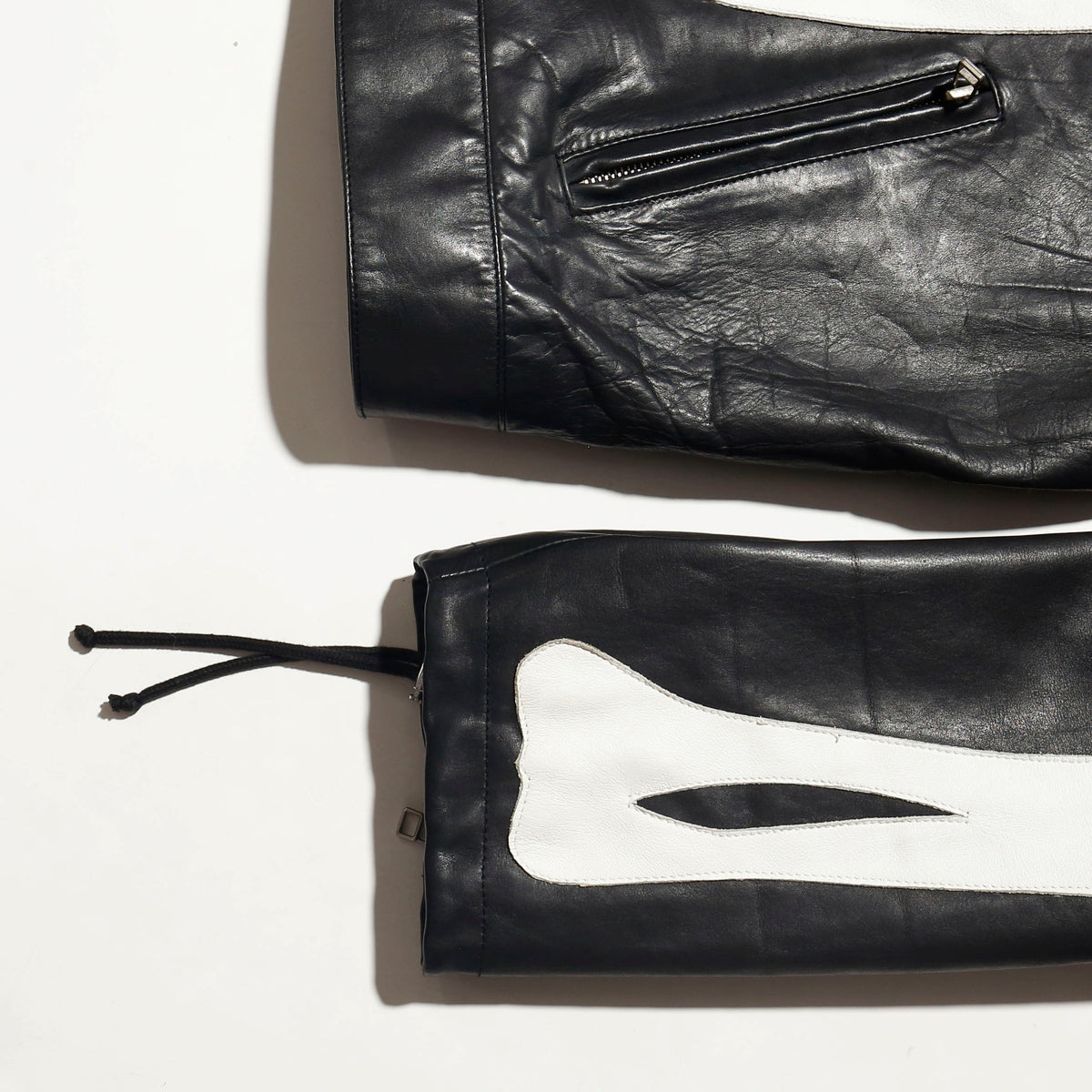 vintage zac vargas bones single leather jacket