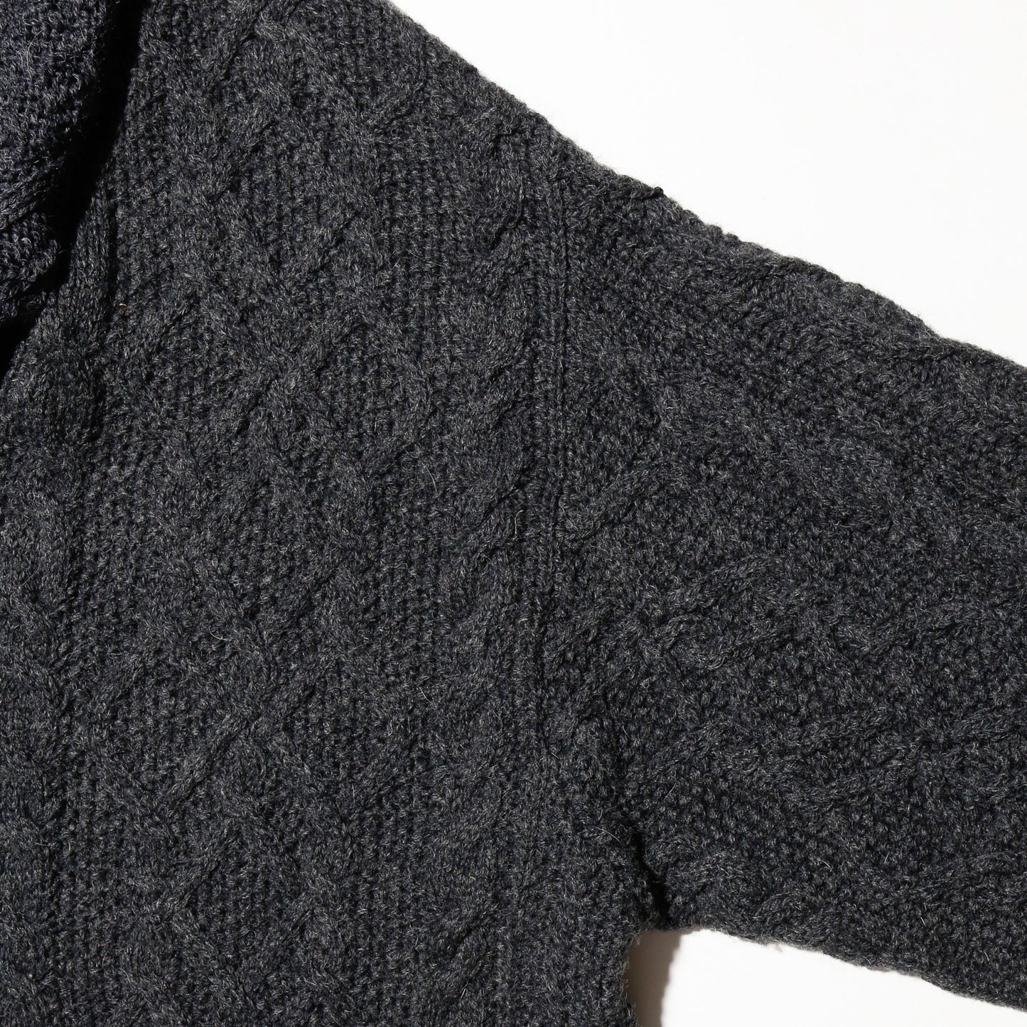 *one-off with muffler wide fishermen cardigan