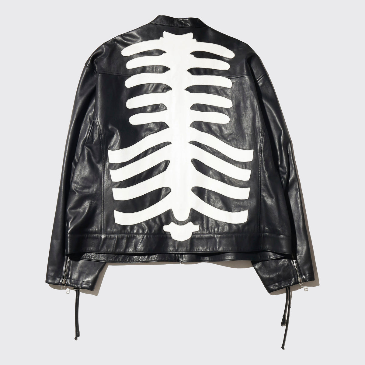 vintage zac vargas bones single leather jacket