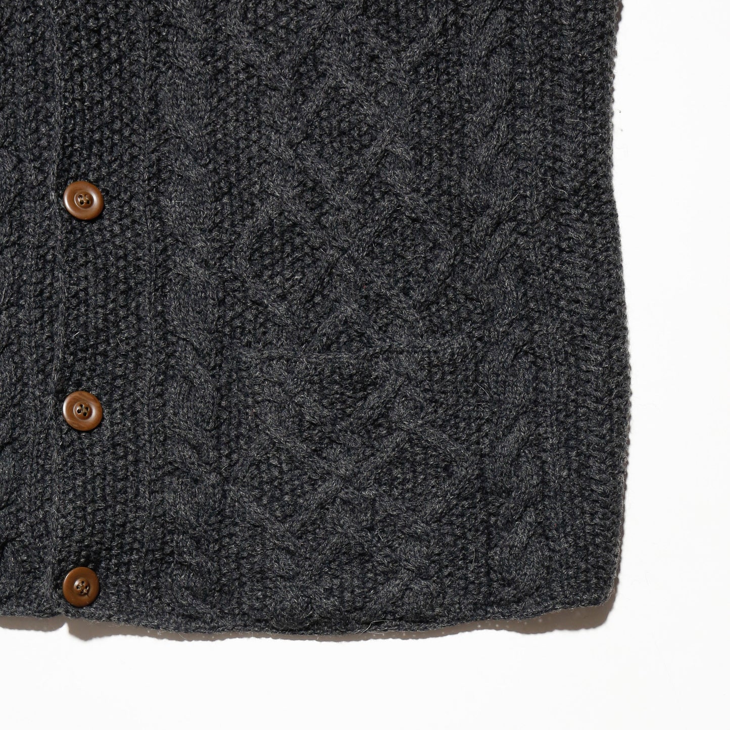 *one-off with muffler wide fishermen cardigan