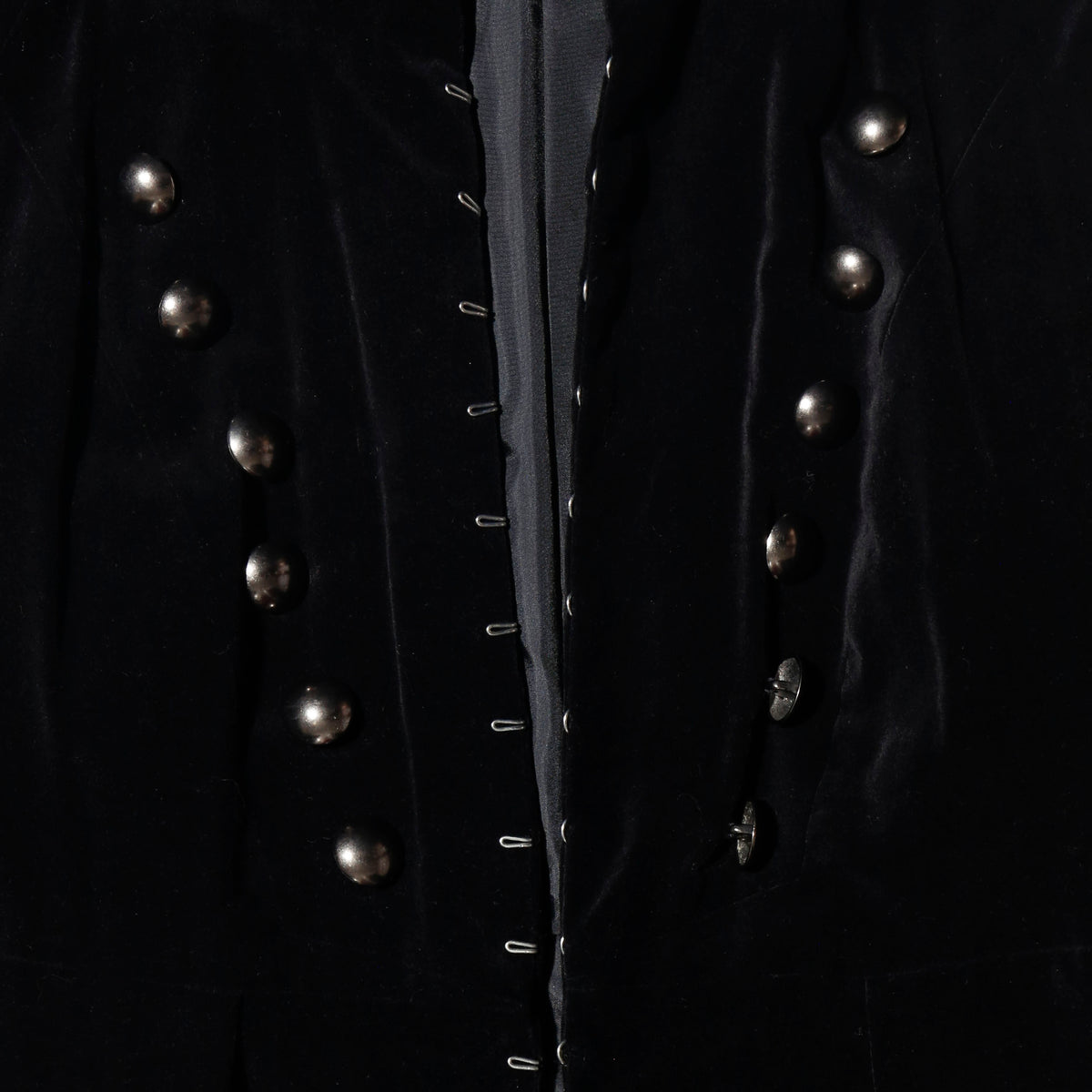 vintage hooked hussar velvet coat