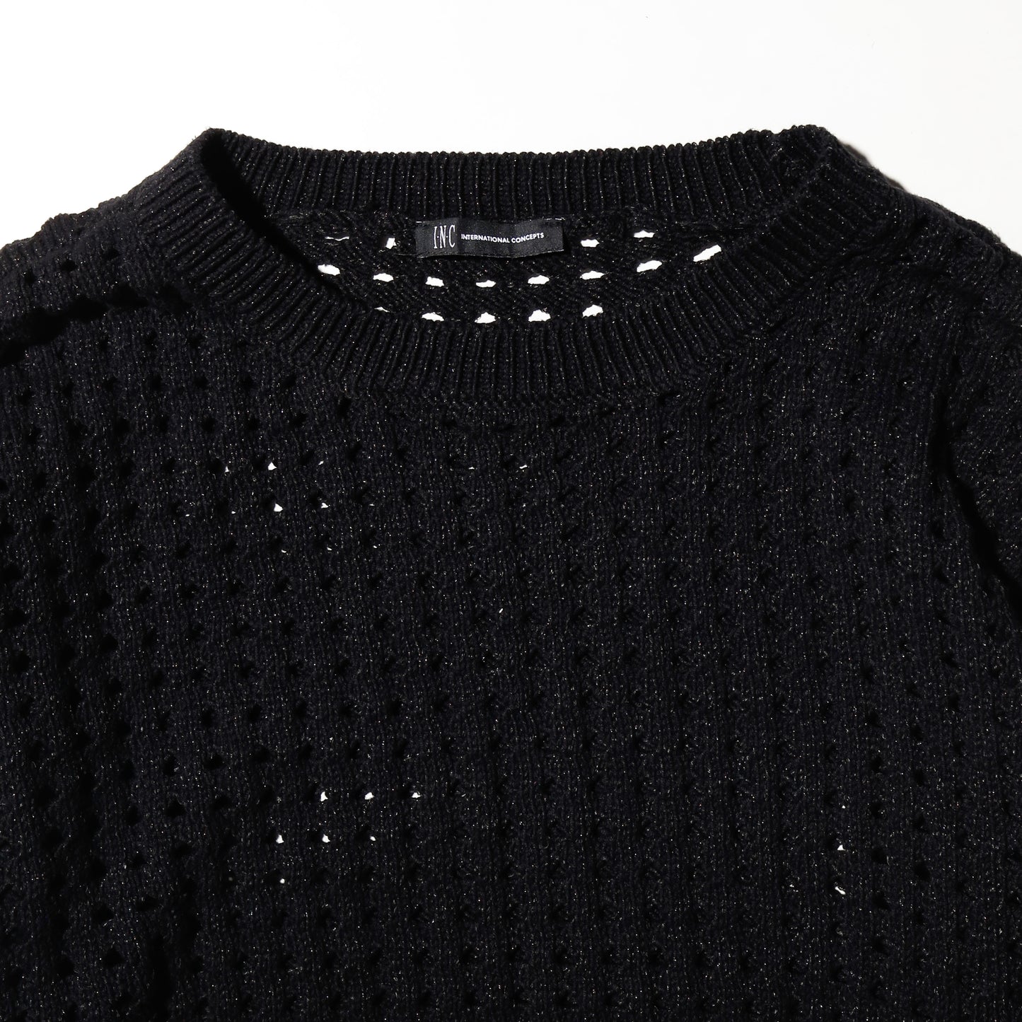 vintage lame hole sweater