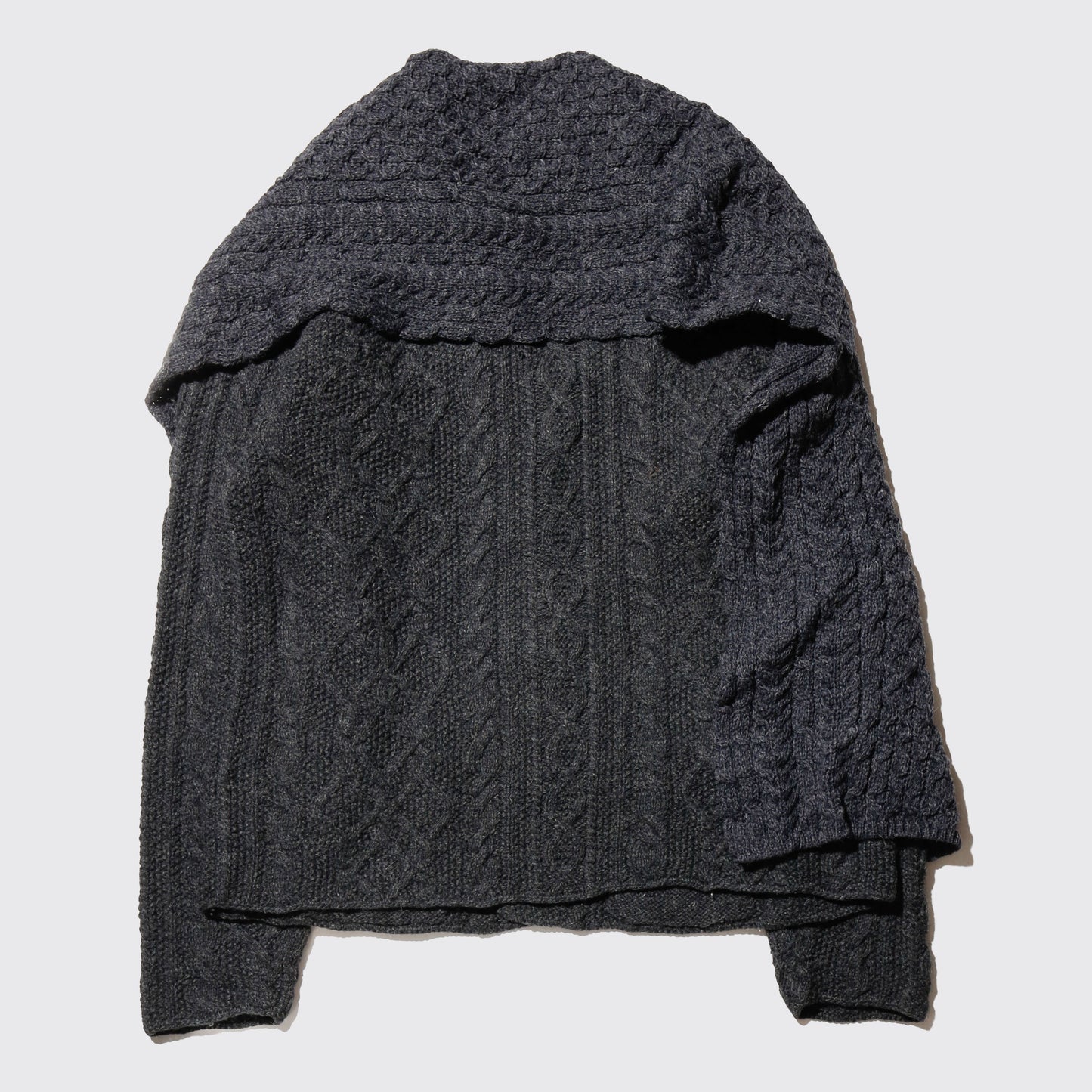 *one-off with muffler wide fishermen cardigan