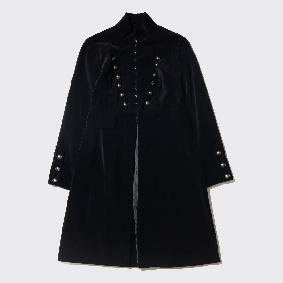 vintage hooked hussar velvet coat