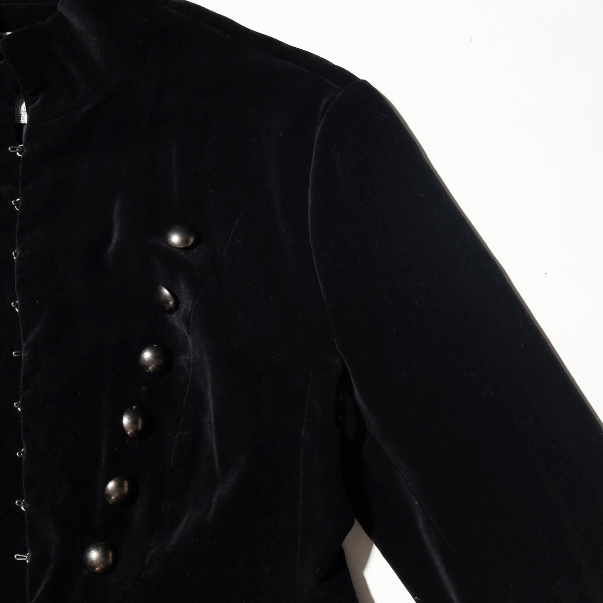 vintage hooked hussar velvet coat