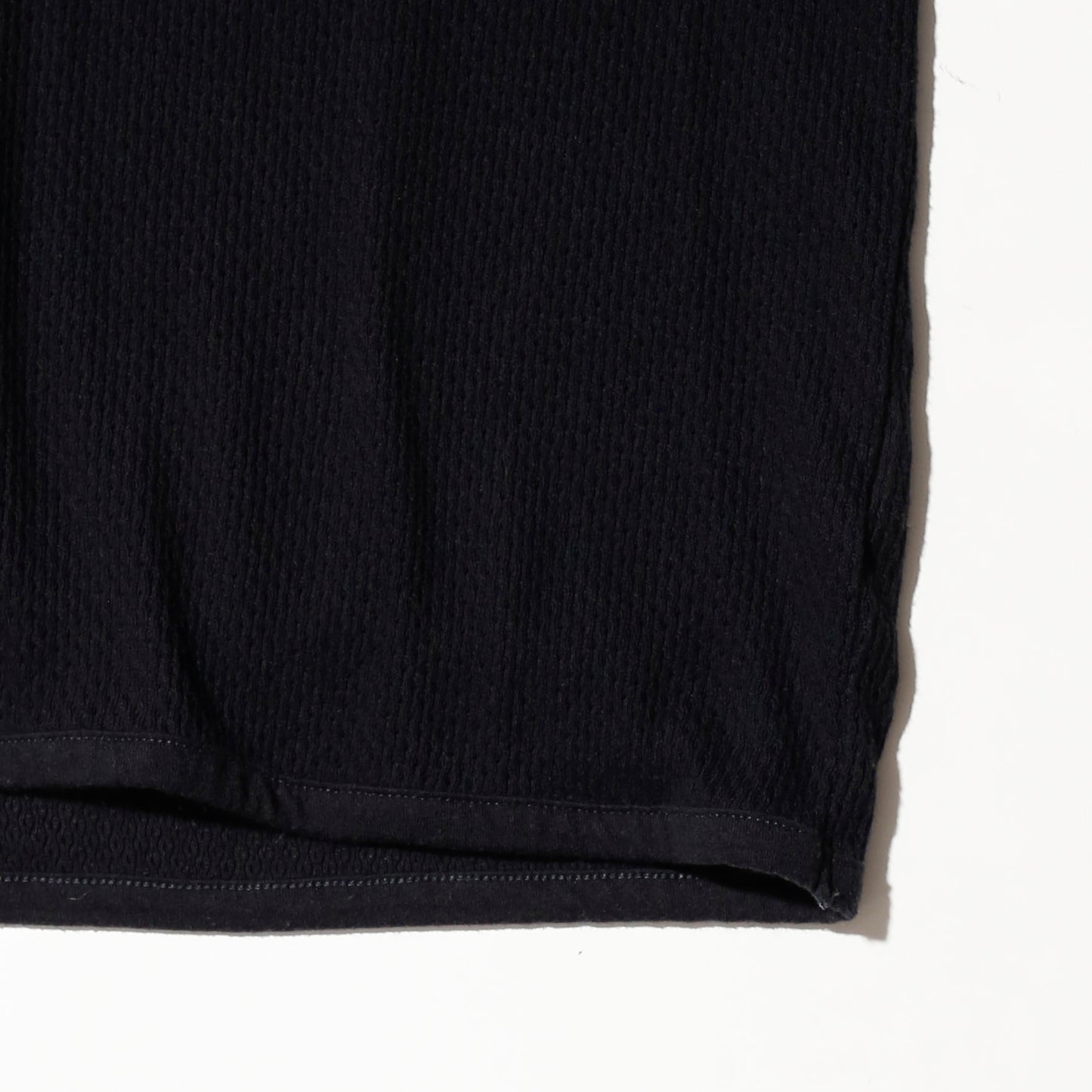vintage lace up mesh polo h/s