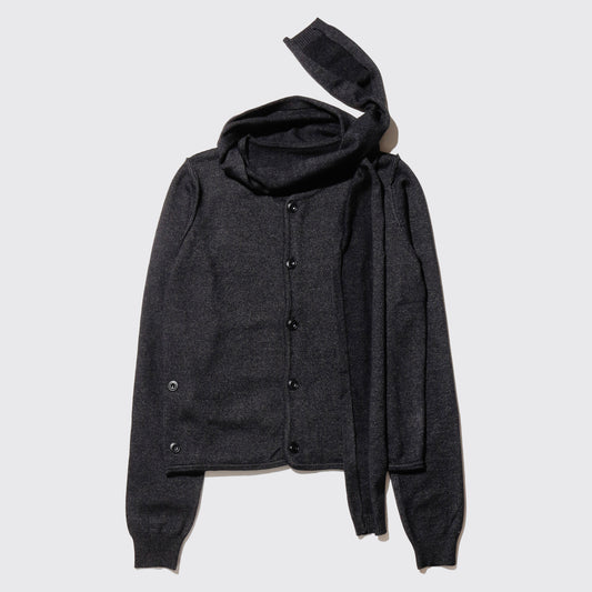 *one-off with muffler cardigan