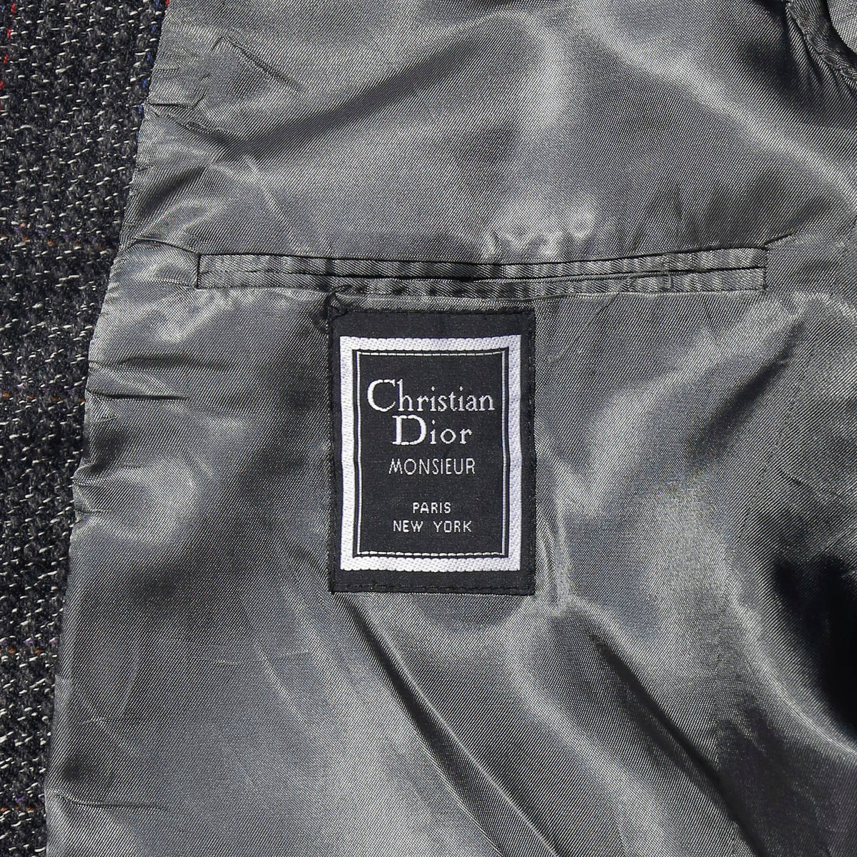 vintage 80's Christian Dior glen check tailored jacket