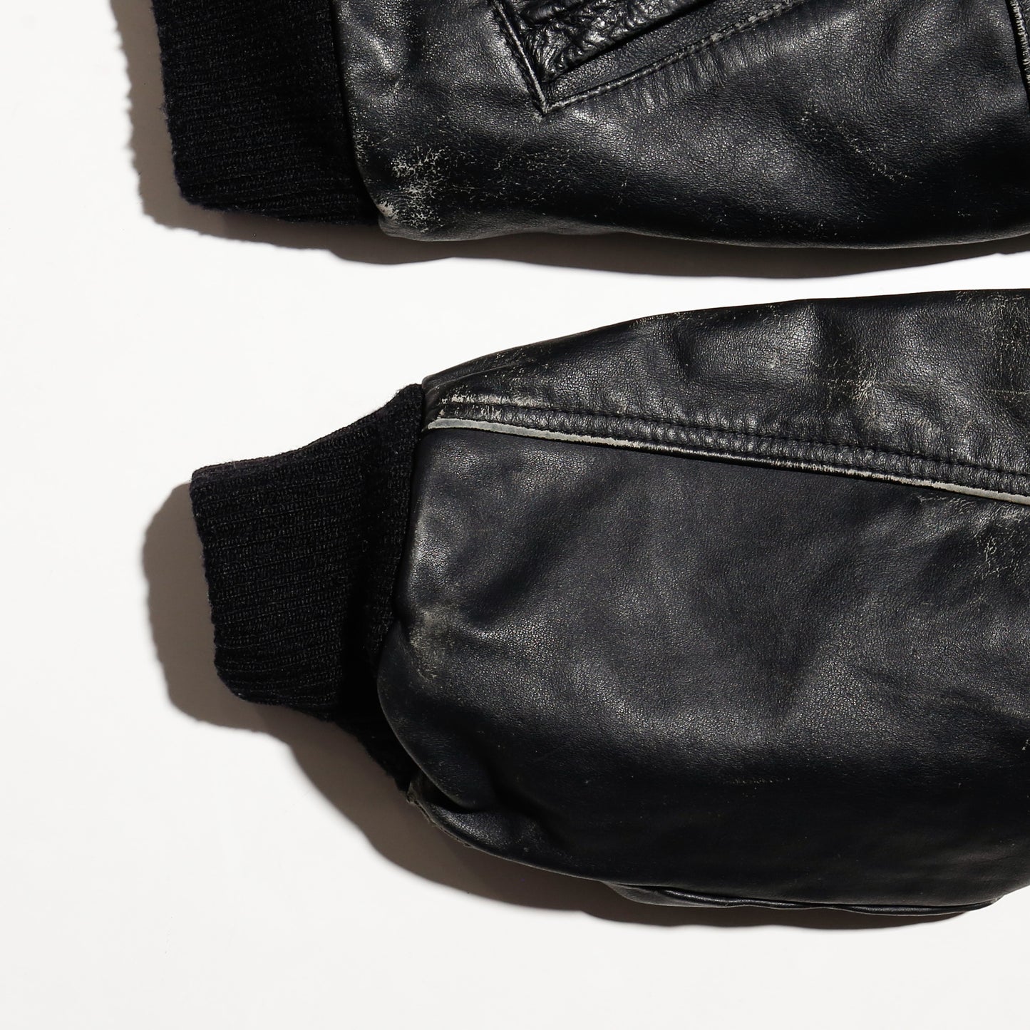 vintage 90's the crow cast crew leather bomber jacket
