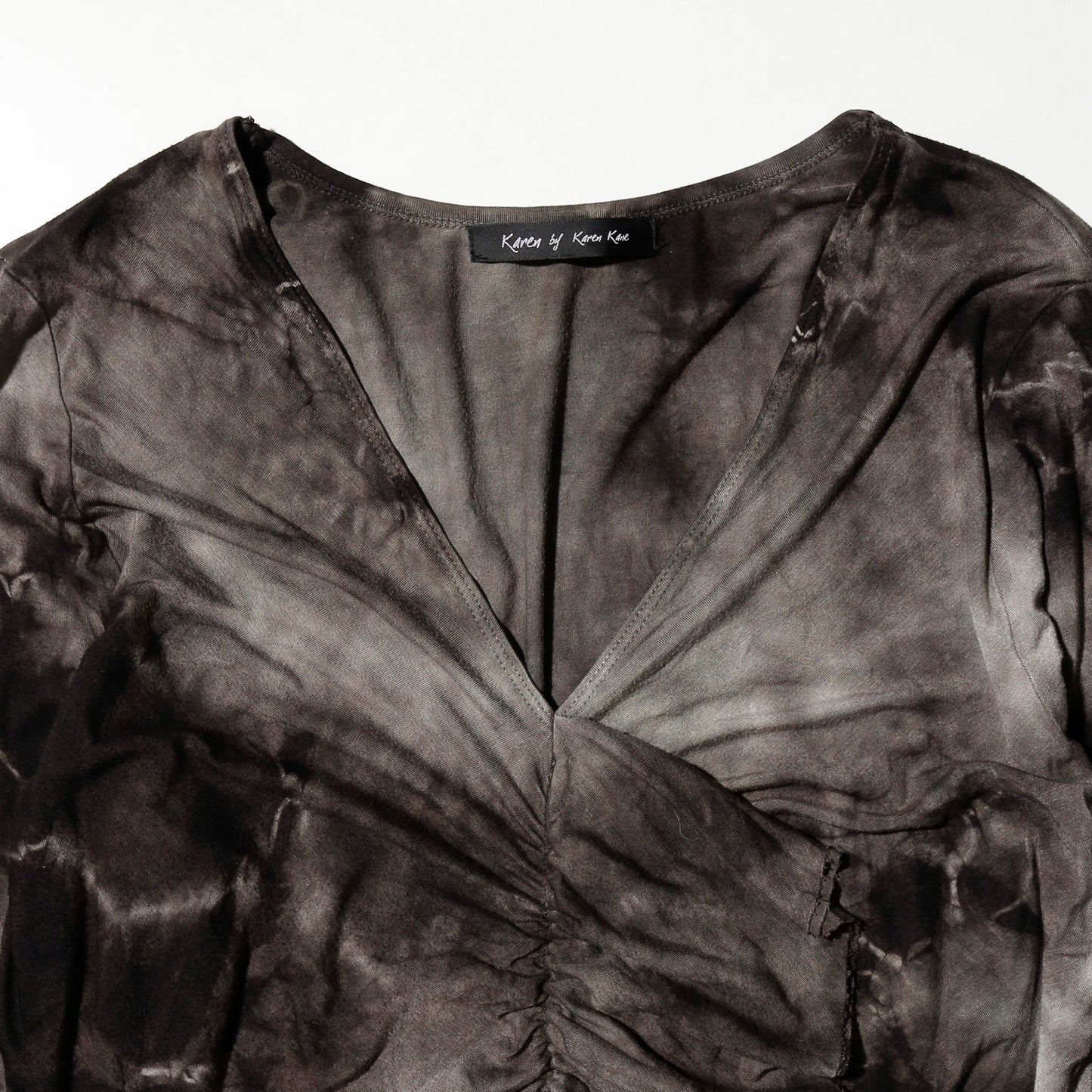 vintage acid ruched cut sew