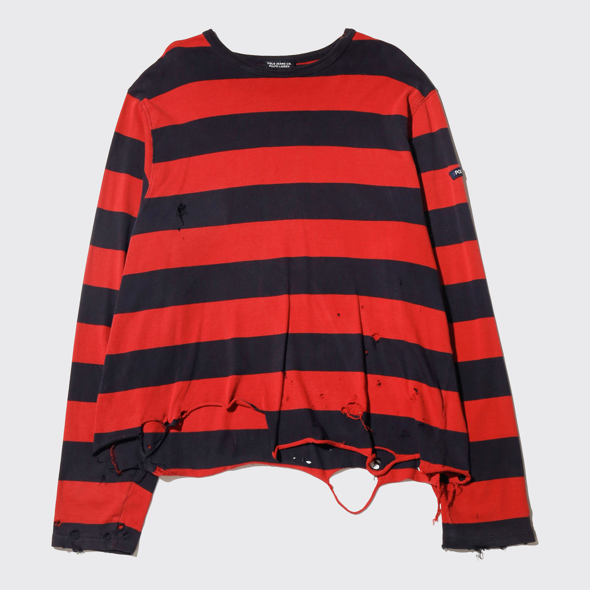 *one-off polo jeans border broken cut sew