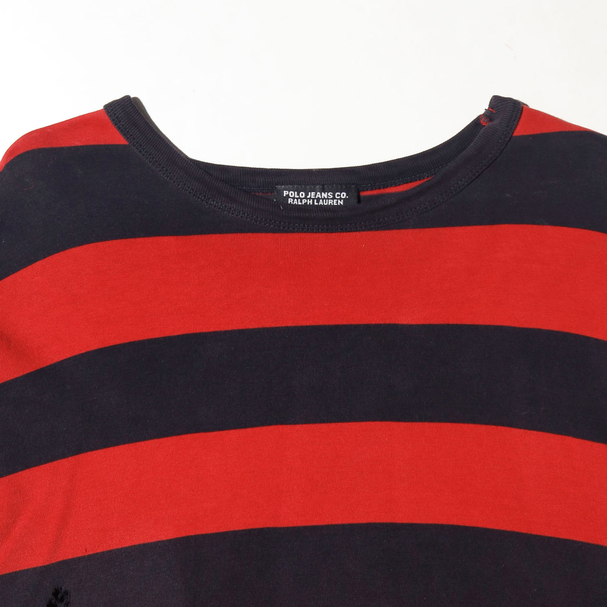 *one-off polo jeans border broken cut sew