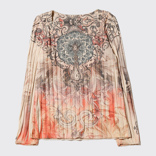 vintage textured tatoo l/s
