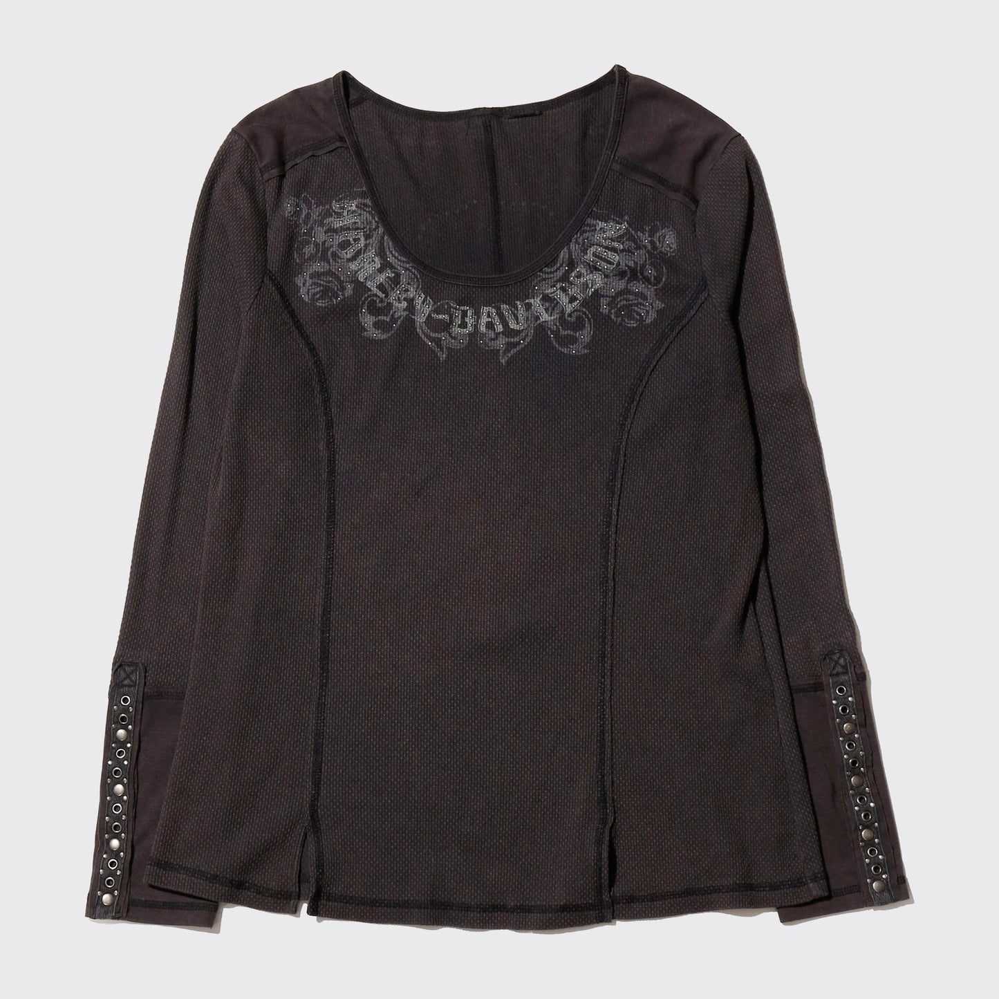 vintage harley-davidson bijou waffle l/s
