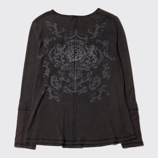 vintage harley-davidson bijou waffle l/s
