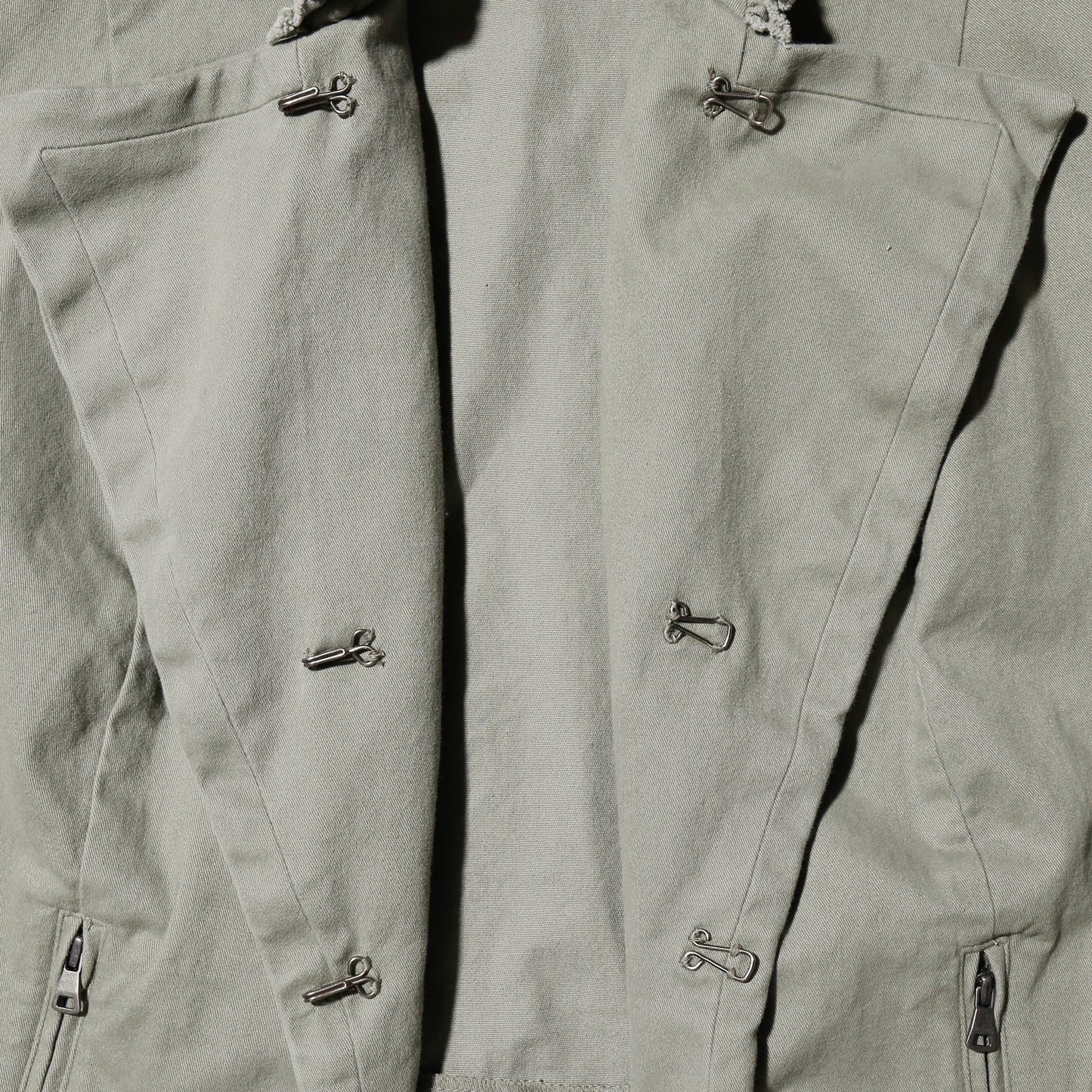 vintage cropped open swing cotton jacket