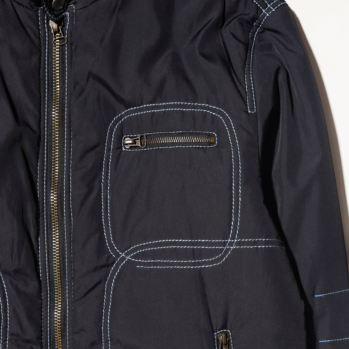 vintage elle homme stitched riding jacket