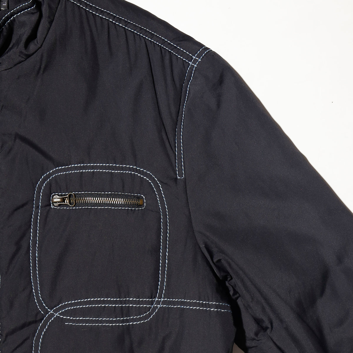 vintage elle homme stitched riding jacket