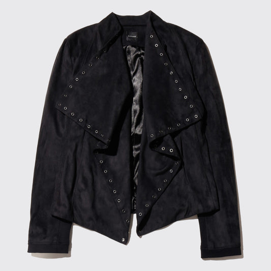 vintage eyelet drape jacket