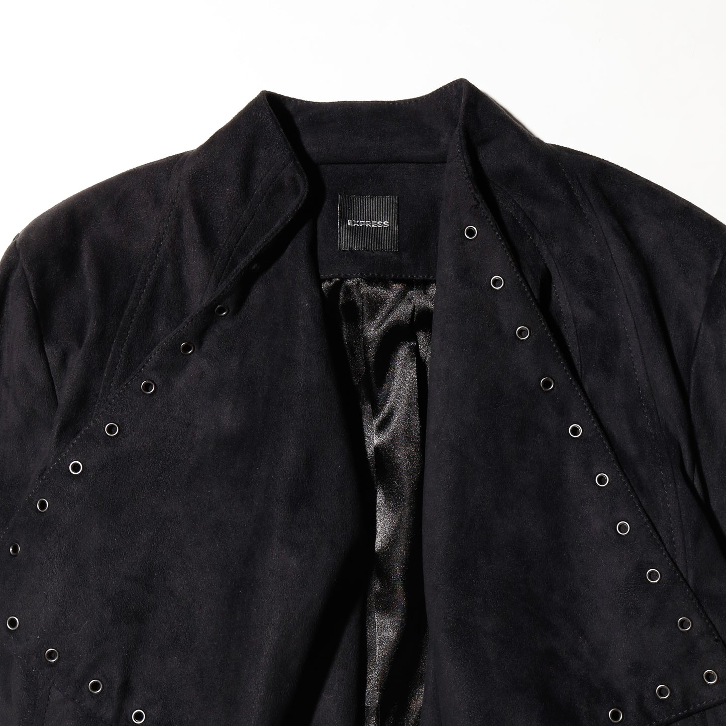 vintage eyelet drape jacket