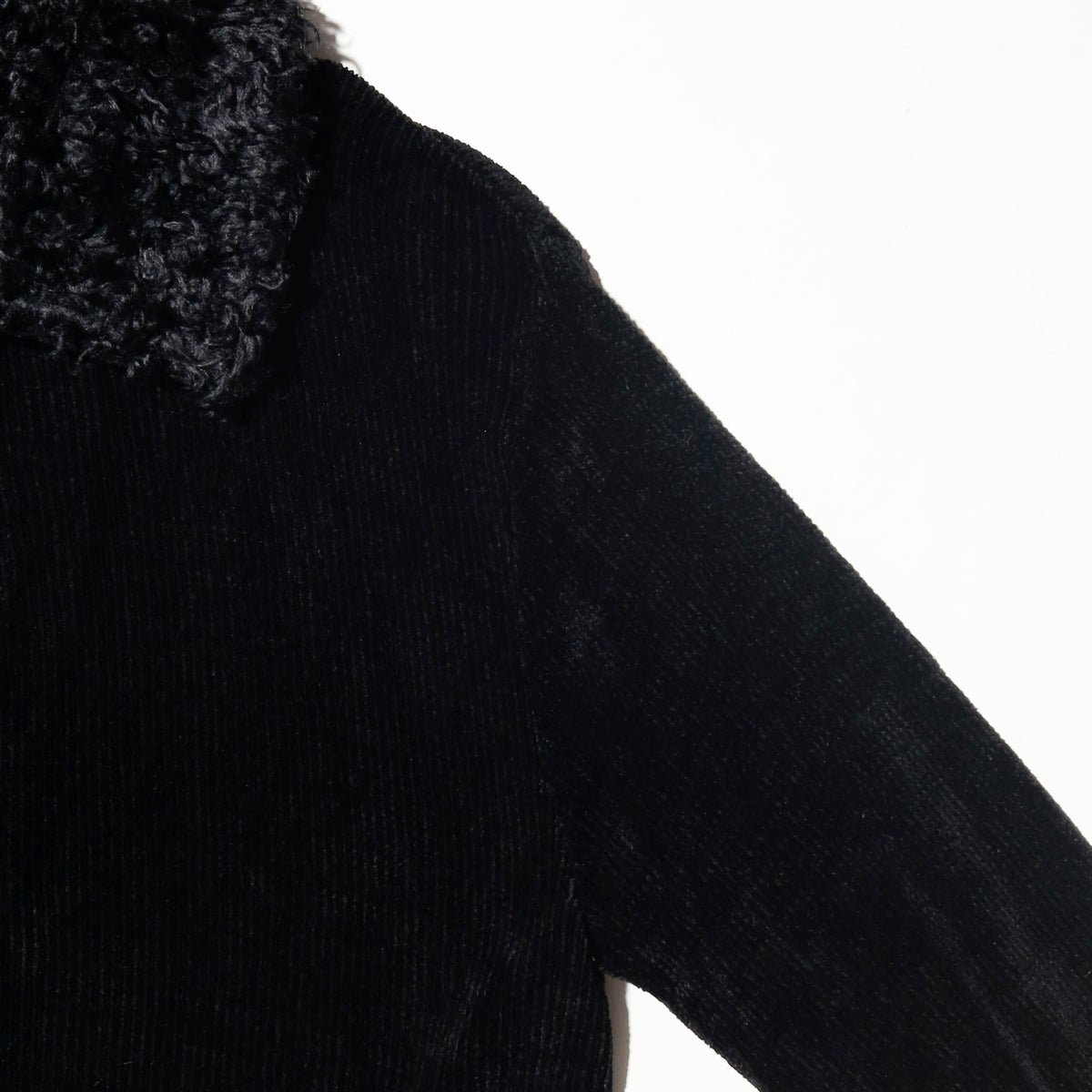 vintage cropped fuzzy textured knit jacket